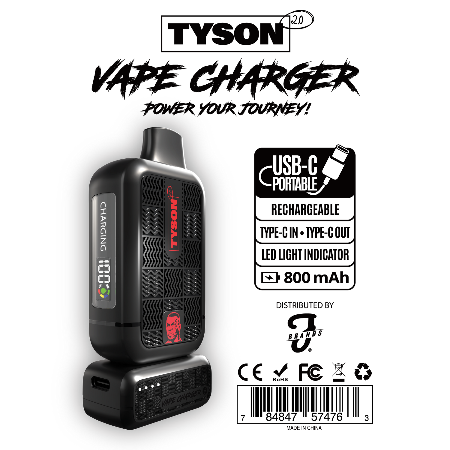 Tyson Portable Vape Charger Micro Bank