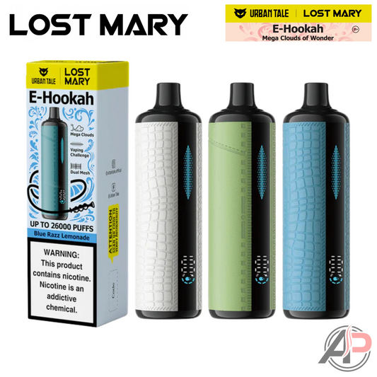 Lost Mary Urban Tale E-Hookah 26000 Puffs Disposable Vape Device