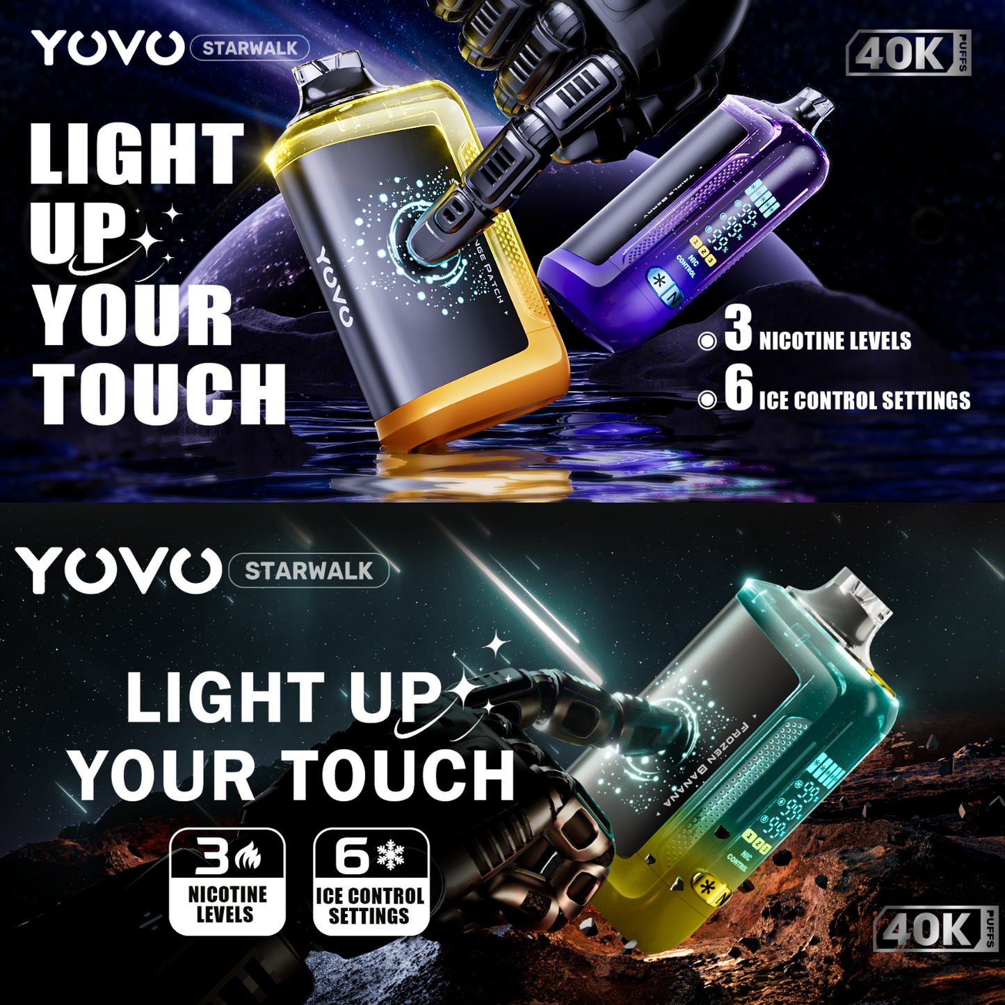 Yovo Starwalk 40000 Puffs Disposable Vape Device