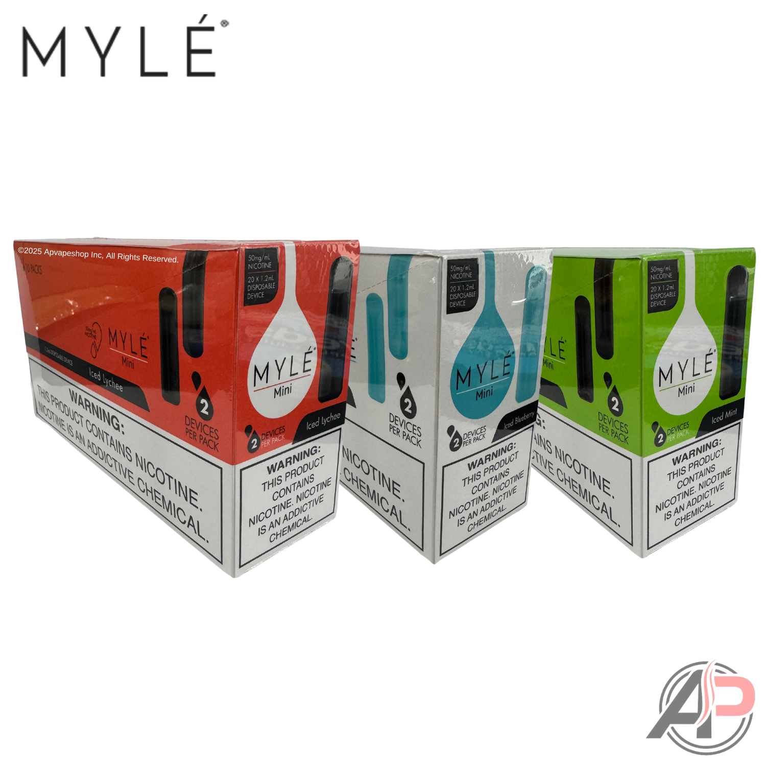 Myle Mini Disposable Vape Device Wholesale Box