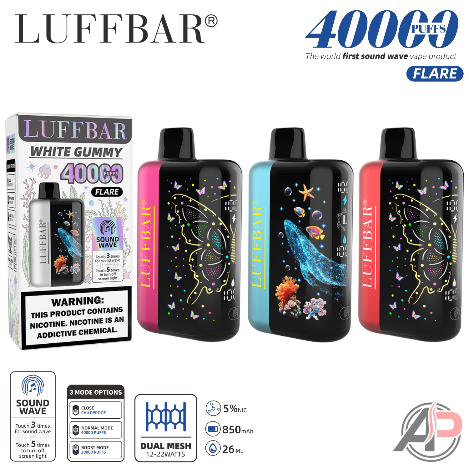 Luffbar Flare 40000 Puffs Disposable Vape Device