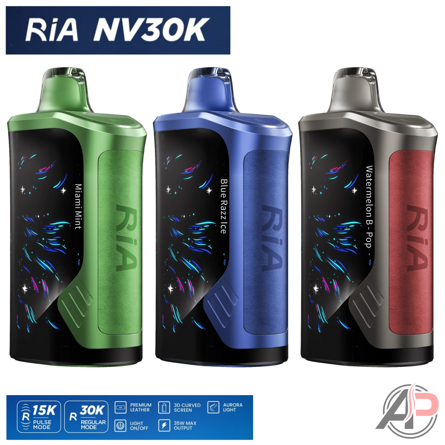 Ria NV30k Puffs Disposable Vape Device