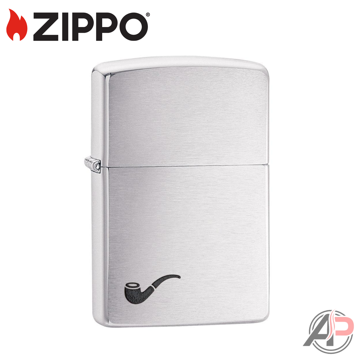 Zippo Windproof Lighters Brush Finish Pipe #200PL