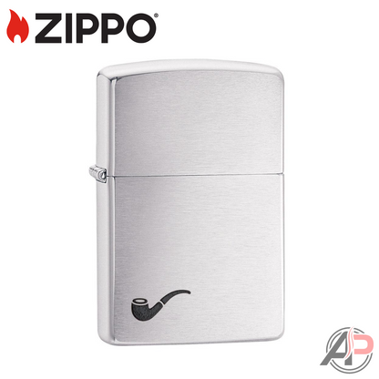 Zippo Windproof Lighters Brush Finish Pipe #200PL