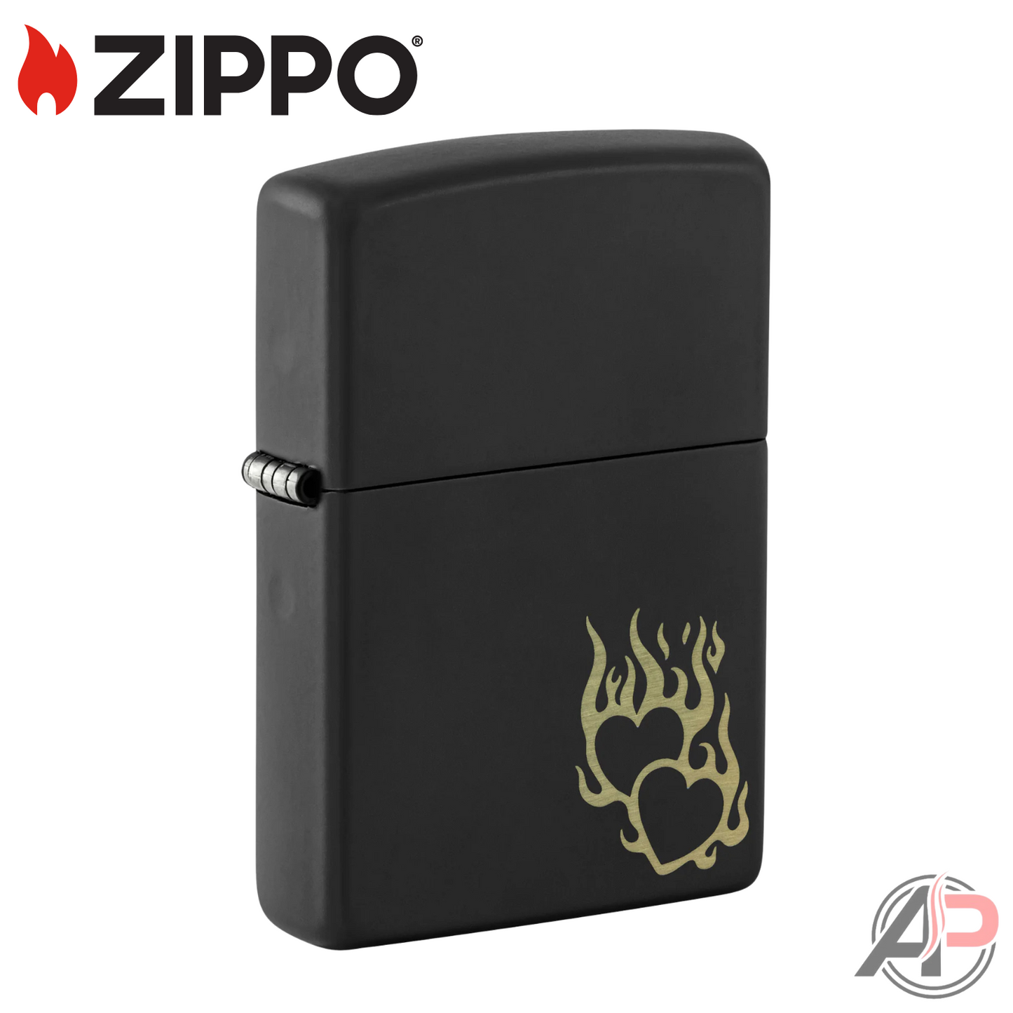 Zippo Windproof Lighters Fire Heart Design #46004