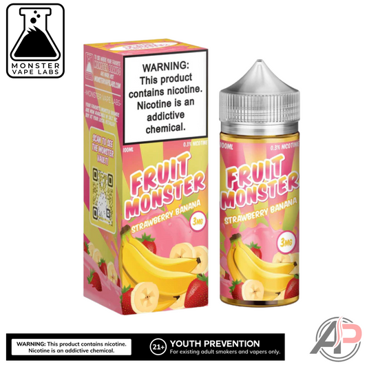 Strawberry Banana E-Liquid By Monster Vape Labs 100mL