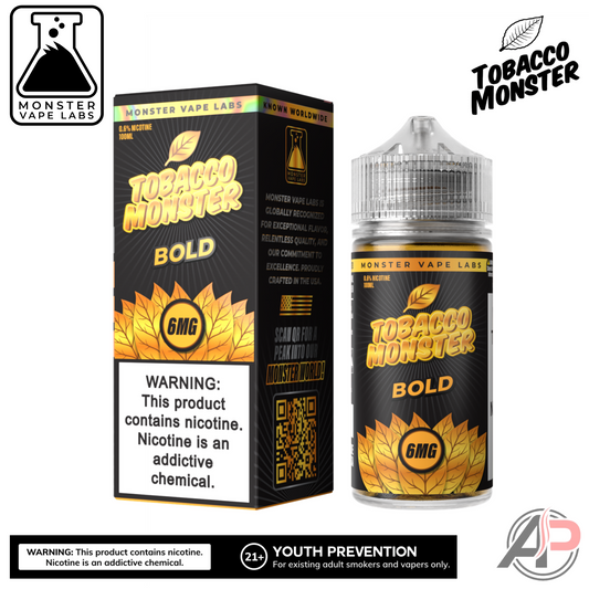 Bold Tobacco E-Liquid By Tobacco Monster Vape Labs 100mL