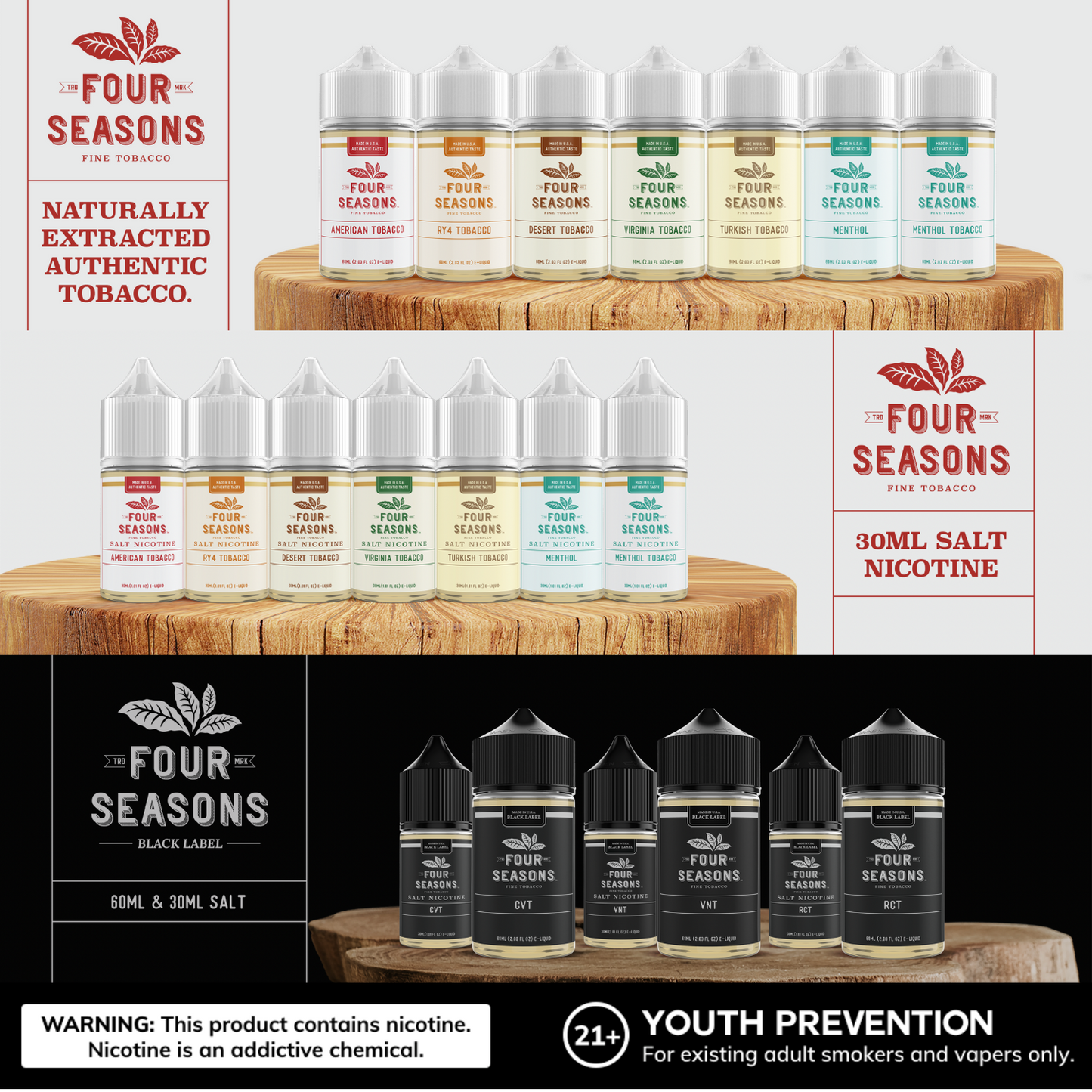 Four Seasons Desert Tobacco E-Liquid 60mL