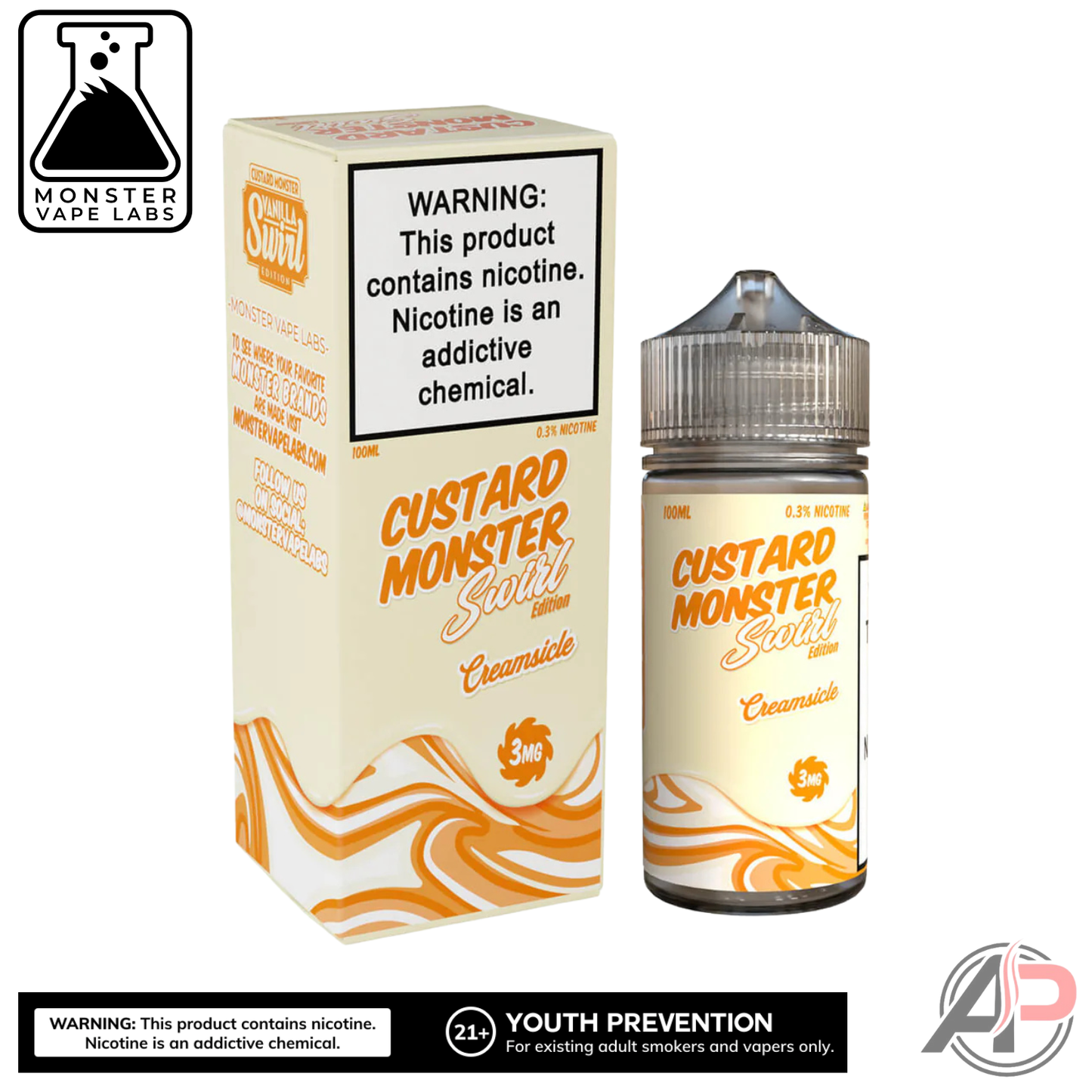 Creamsicle Vape Juice By Monster Vape Labs 100mL