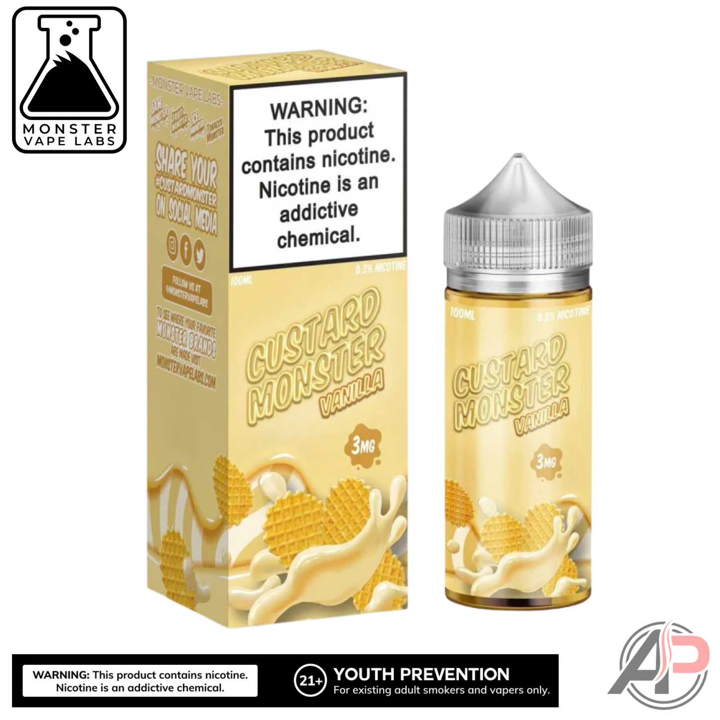 Vanilla Vape Juice By Monster Vape Labs 100mL