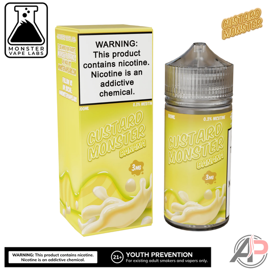 Banana E-Liquid By Custard Monster Vape Labs 100mL