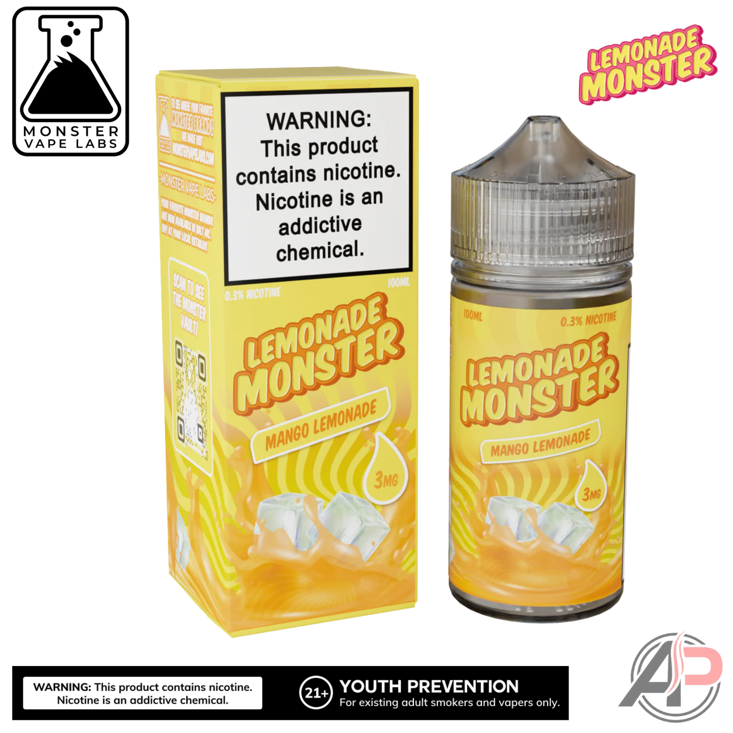 Mango Lemonade E-Liquid By Lemonade Monster Vape Labs 100mL