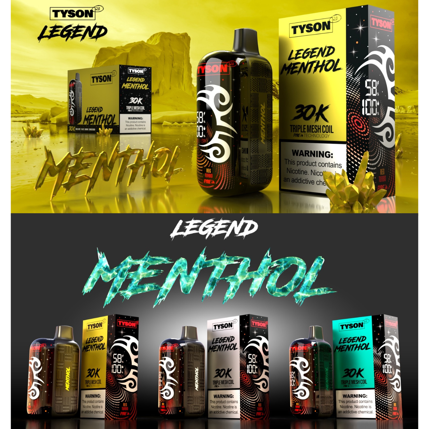 Tyson 2.0 Legend 30,000 Puffs Disposable Vape Device