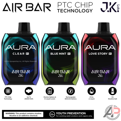 Air Bar Aura 25000 Puffs Disposable Vape Device