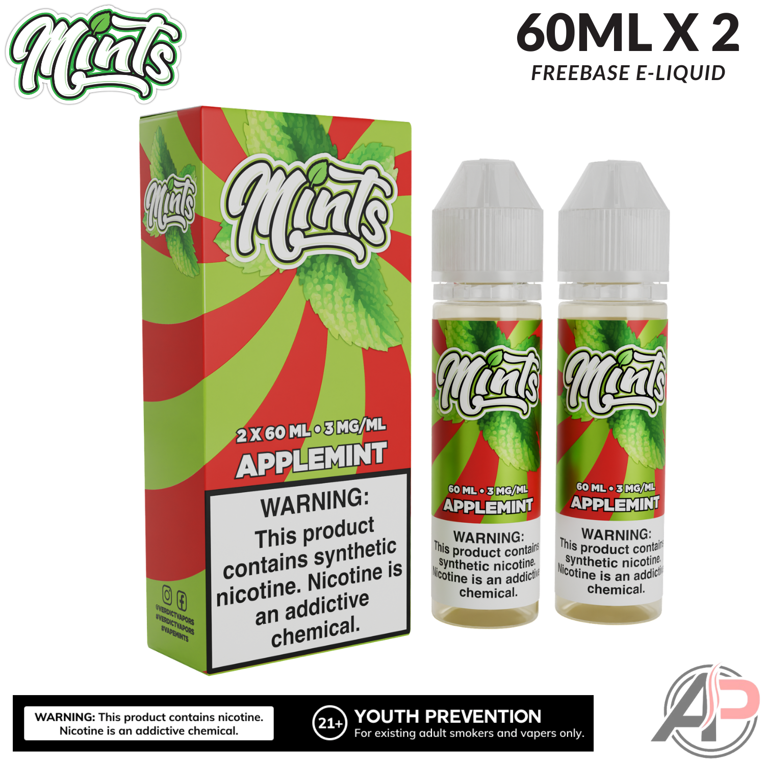 Mints Vape Co Applemint E-Liquid 120mL