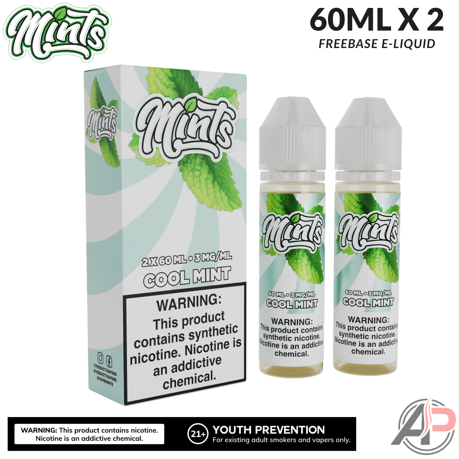 Mints Vape Co Cool Mint E-Liquid 120mL