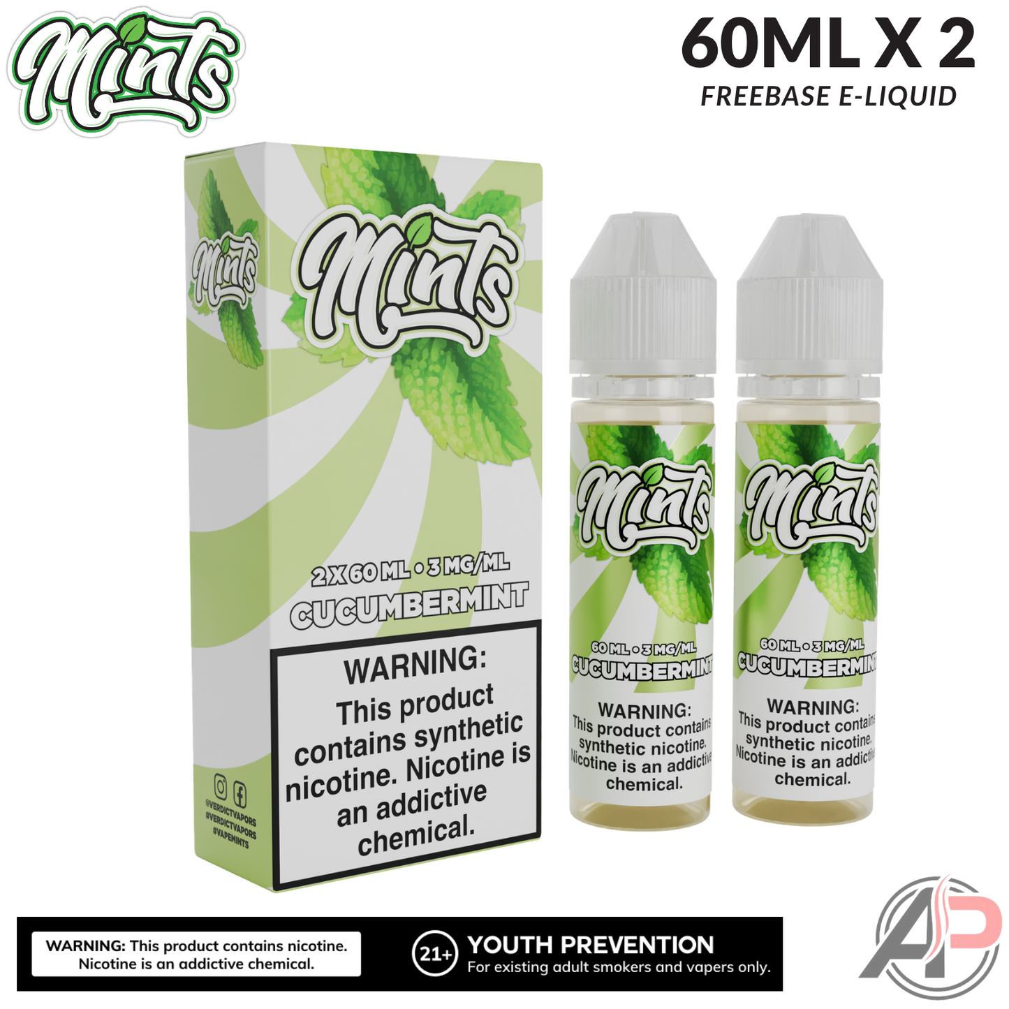 Mints Vape Co Cucumbermint E-Liquid 120mL