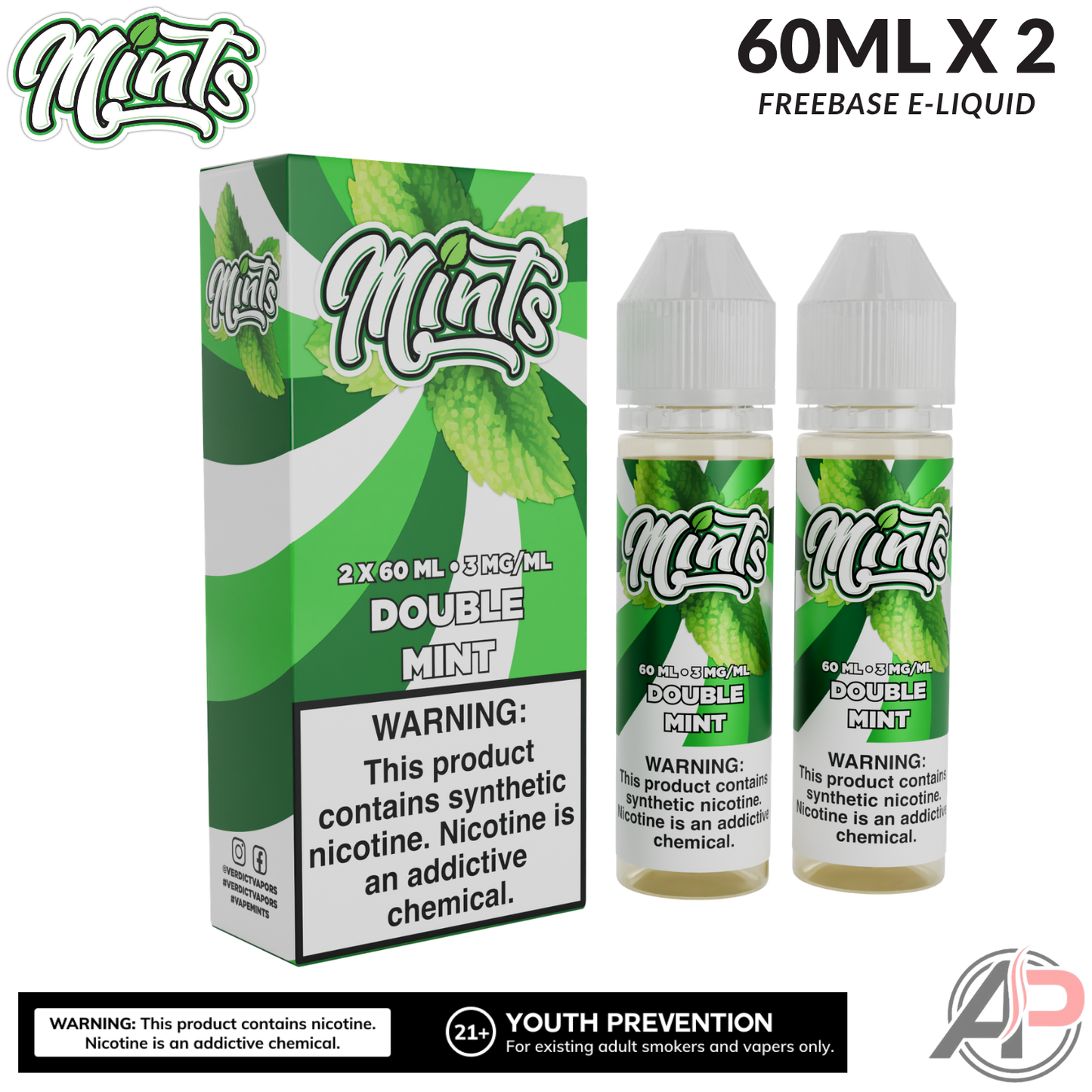 Mints Vape Co Double Mint E-Liquid 120mL