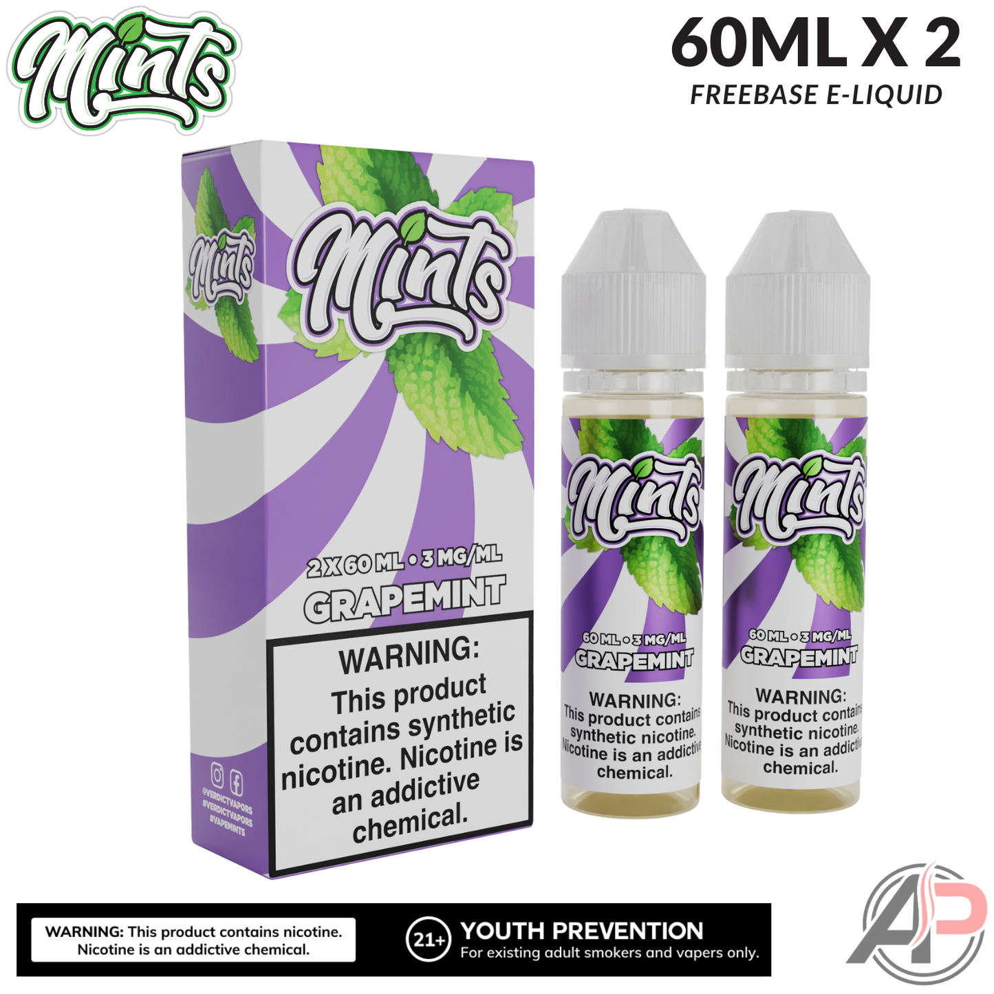 Mints Vape Co Grapemint E-Liquid 120mL