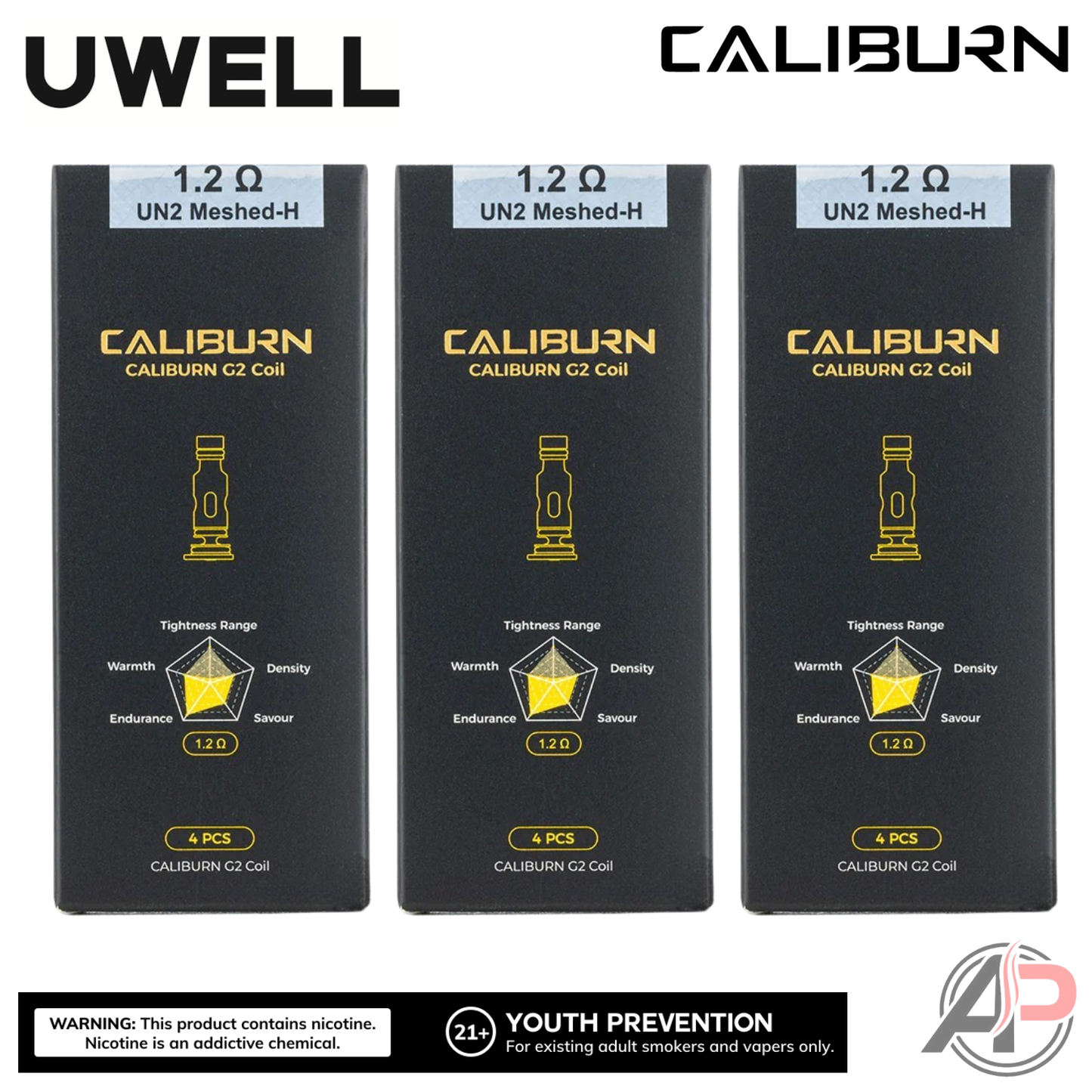 Uwell Caliburn G2 Replacement Coils 4 Pack Vape Pod Apvs Uwell Caliburn G2 Replacement Coils 4 Pack Vape Pod Apvs