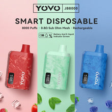 Load image into Gallery viewer, Yovo JB8000 Disposable Vape Device
