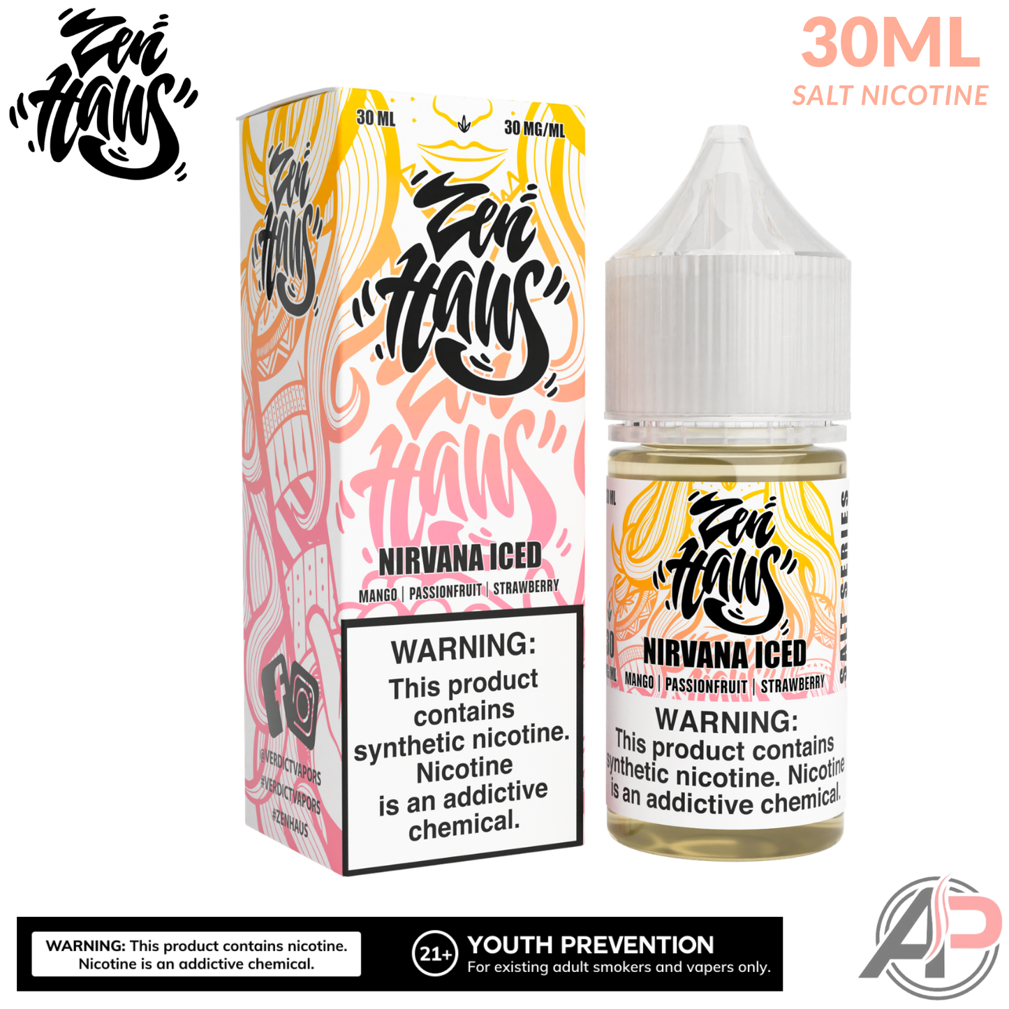 Zen Haus Nirvana Iced Salt Nicotine 30mL