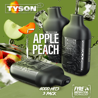 Tyson 2.0 Lightweight 6000 Puffs Disposable Vape Device 3 Pack