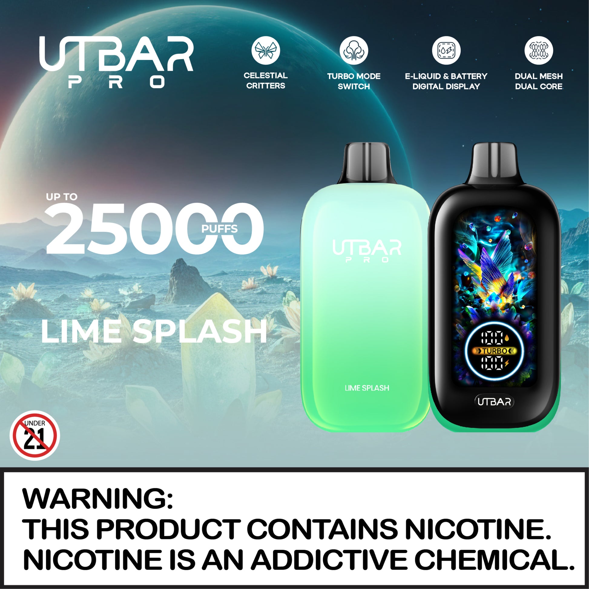 Flum UT Bar Pro 25000 Puffs Disposable Vape Device Apvs Flum UT Bar Pro 25000 Puffs Disposable Vape Device Apvs