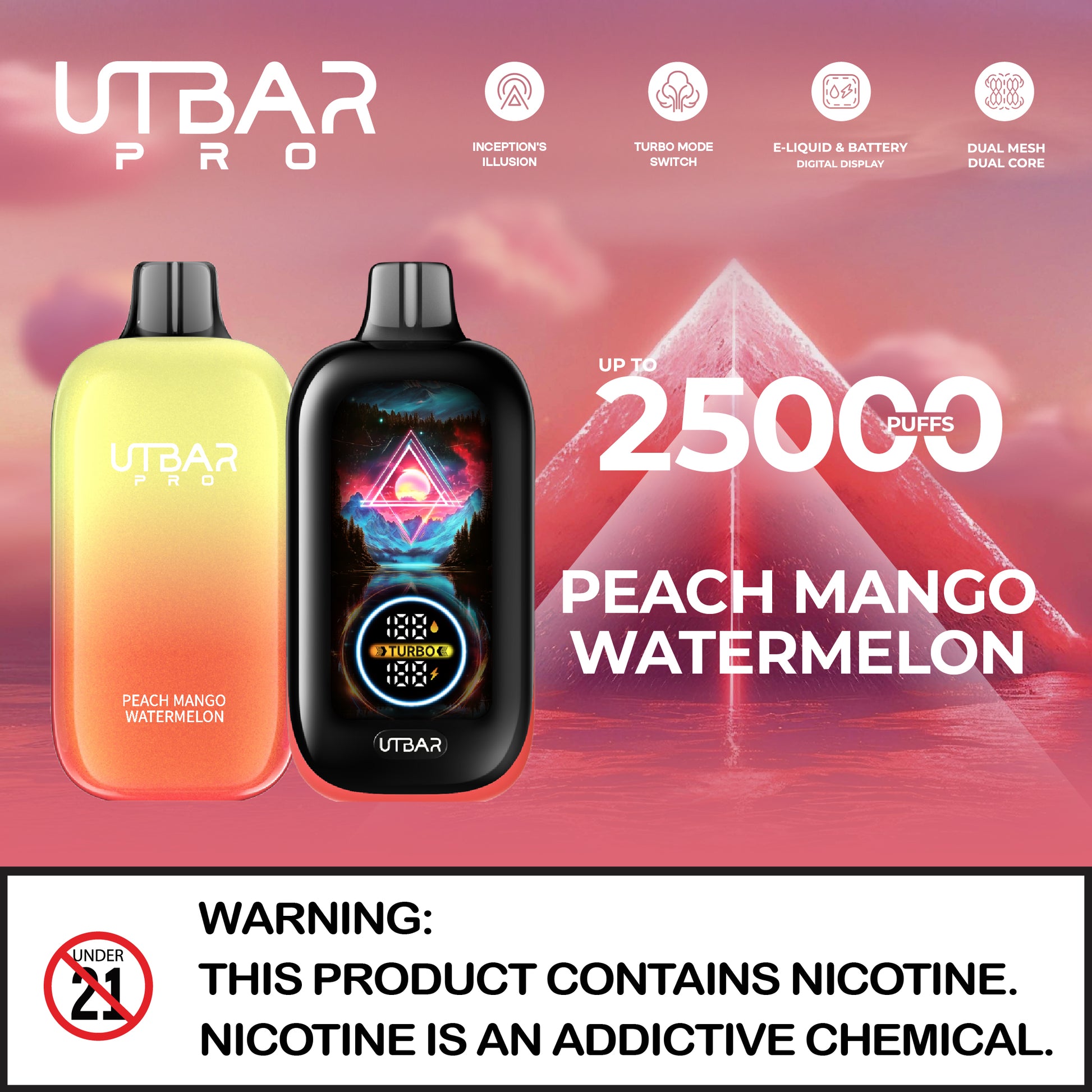 Ut Vape 2 Flavors UT Bar 50K Disposable Vape .99 Ut Vape 2 Flavors UT Bar 50K Disposable Vape .99