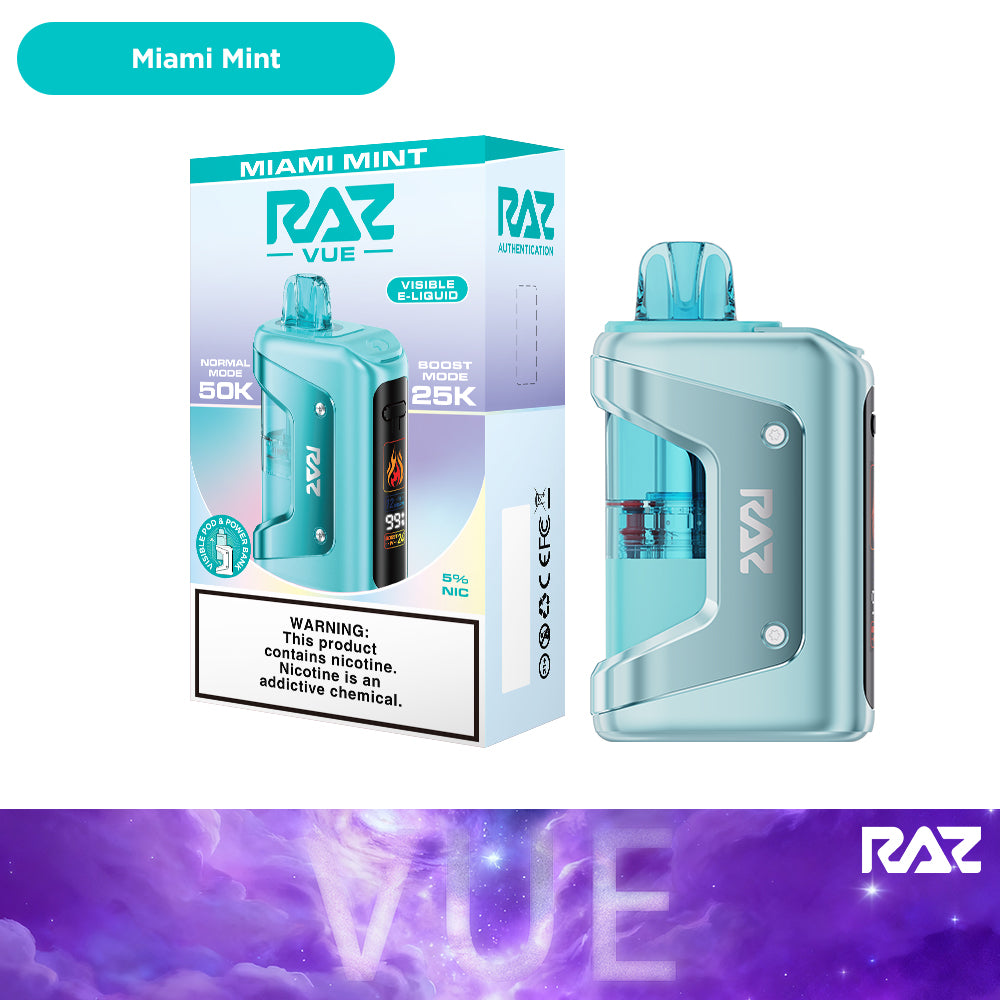 Raz Vue 50k Puffs Disposable Vape Device Kit
