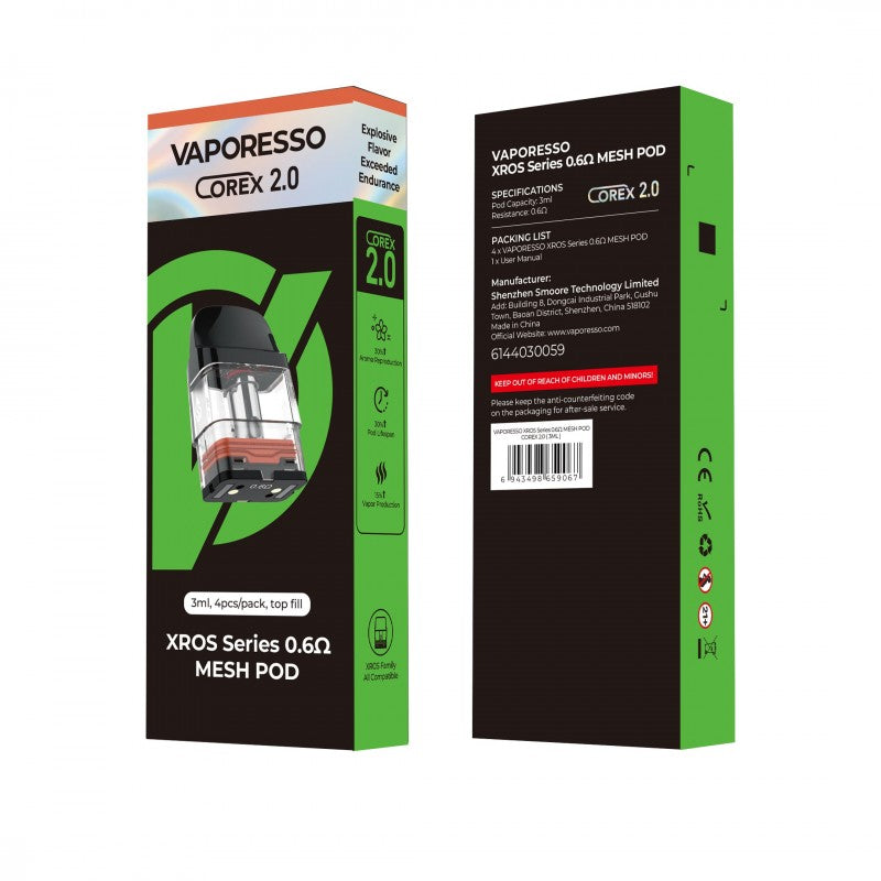 Vaporesso Xros Replacement Pods 4 Pack