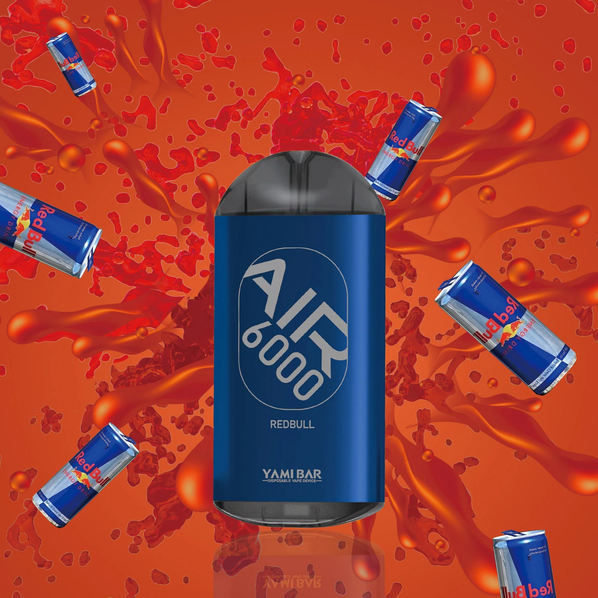 Yami Bar Air 6000 Puff Disposable Vape Device Red Bull