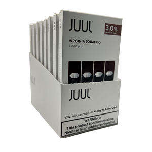 JUUL Pods Virginia tobacco wholesale case 🛑 3%