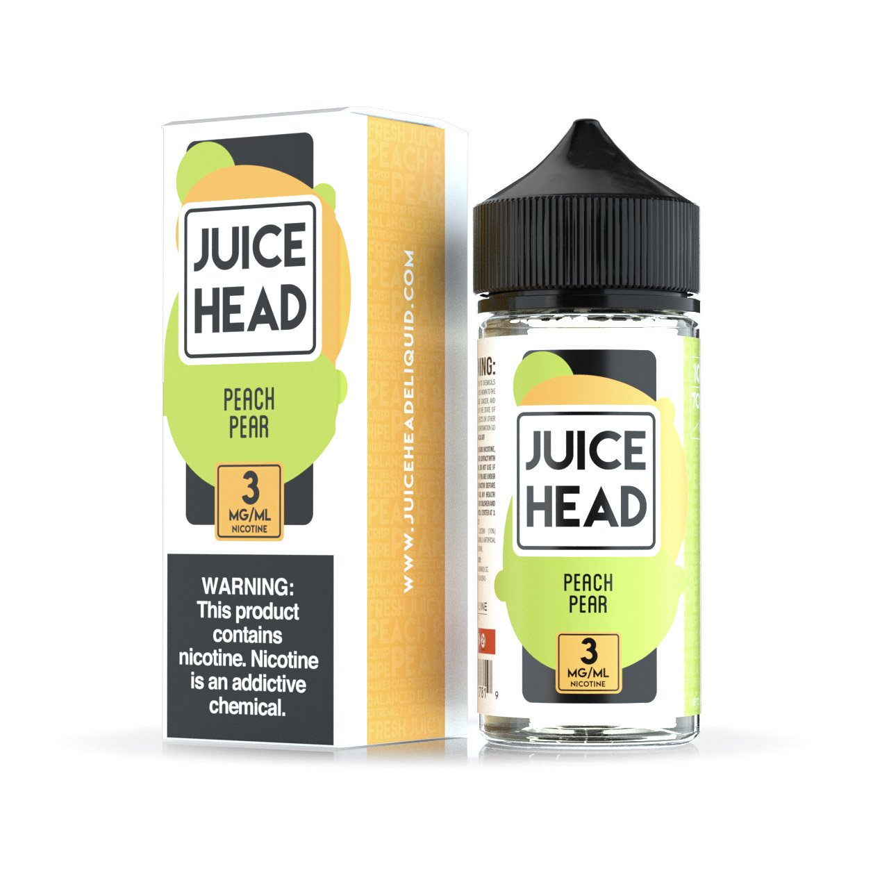 JUICE HEAD E-LIQUID - PEACH PEAR 100ML