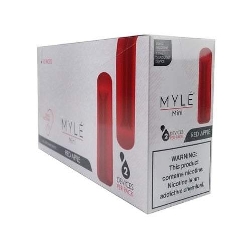 Myle Mini Disposable Vape Device Wholesale Box Red Apple