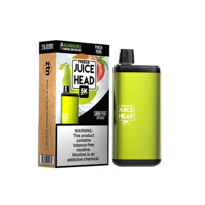 Juice Head 5000 Puffs Disposable Vape Device Peach Pear FREEZE