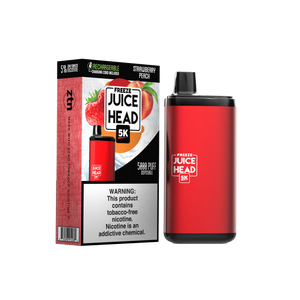 Juice Head 5000 Puff Disposable Vape Device Strawberry Peach FREEZE