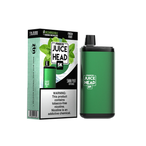 Juice Head 5000 Puff Disposable Vape Device Fresh Mint FREEZE