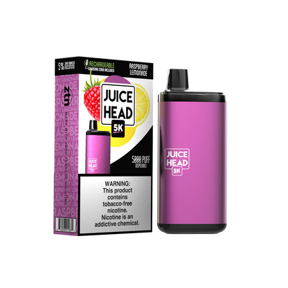 Juice Head 5000 Puffs Disposable Vape Device Raspberry Lemonade