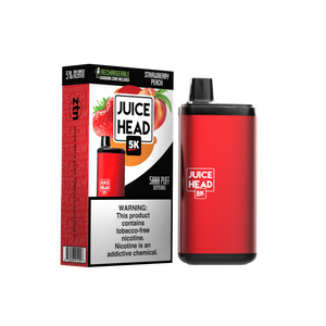 Juice Head 5000 Puff Disposable Vape Device Strawberry Peach
