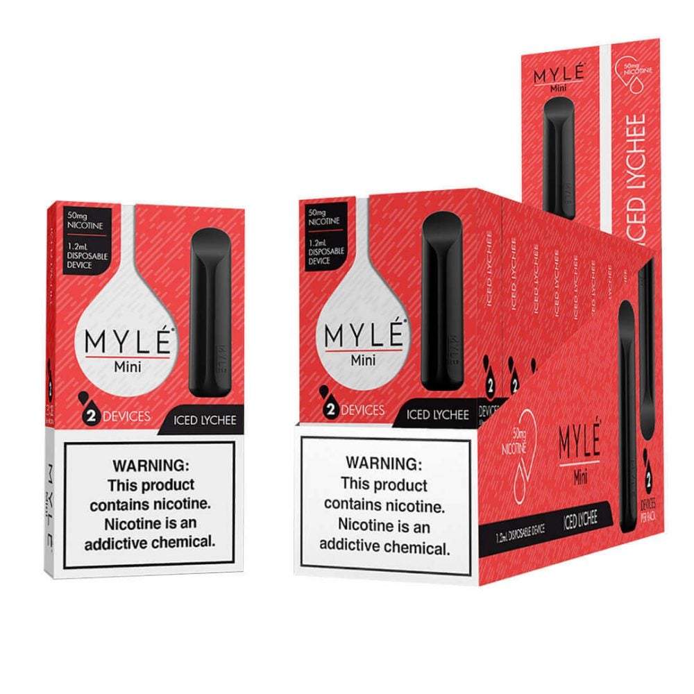 Myle Mini Disposable Vape Device Wholesale Box Iced Lychee