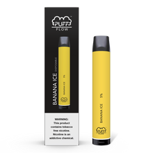 Load image into Gallery viewer, Puff Flow 1800 Puffs Disposable Vape Device Banana Ice
