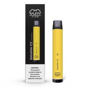 Puff Flow 1800 Puffs Disposable Vape Device Banana Ice