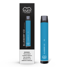Load image into Gallery viewer, Puff Flow 1800 Puffs Disposable Vape Device Blueberry Ice
