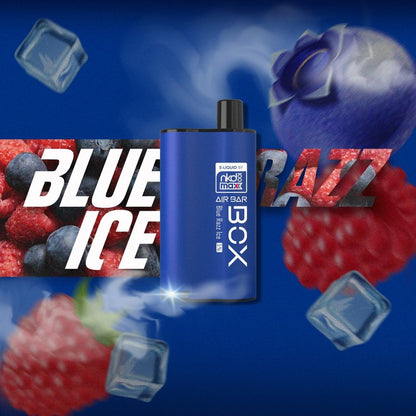 Air Bar Box & NKD 100 Max 3000 Puffs Disposable Vape Blue Razz Ice