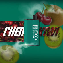 Load image into Gallery viewer, Air Bar Box &amp; NKD 100 Max 3000 Puff Disposable Vape Cherry Kiwi
