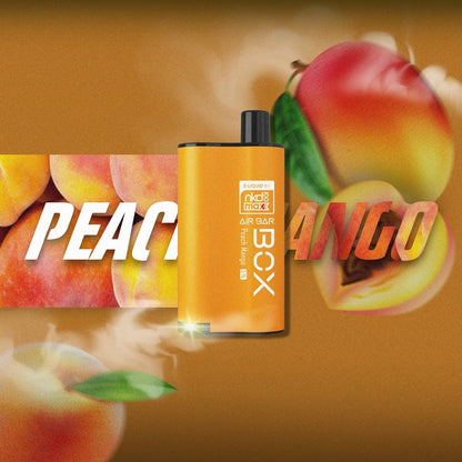 Air Bar Box & NKD 100 Max 3000 Puffs Disposable Vape Peach Mango