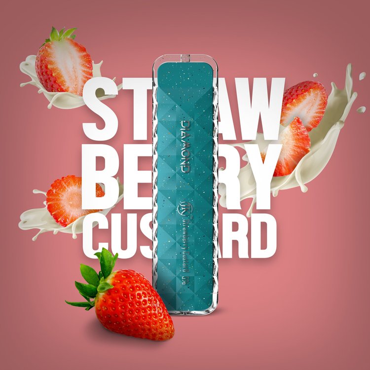 Air Bar Diamond Disposable Vape Strawberry Custard