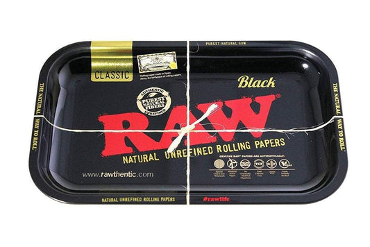 RAW BLACK METAL ROLLING TRAY