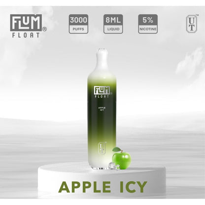 Flum Float 3000 Puff Disposable Vape Device Apple Icy